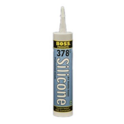 Picture of Accumetric BOSS (R) 378 Clear Acetoxy Cure UV Resistant Caulk 02395CL10 13-0765                                              