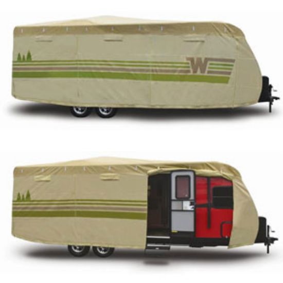 Picture of ADCO Winnebago (TM) Tan Polypropylene Cover For 15' 1"-18' Travel Trailers 64839 01-8649                                     