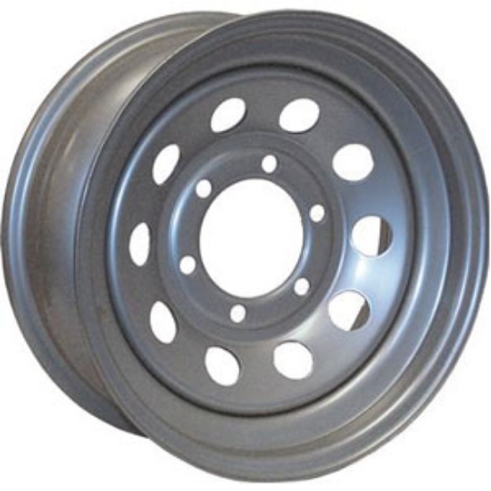 Picture of Americana  15" x 6" 6-Lug Morton Silver Trailer Wheel 20539 17-0043                                                          