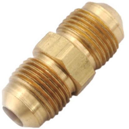 Picture of Anderson Metal LF 7402 Series 1/2" OD Tube 45 Deg SAE Flare Brass Fresh Water Straight Fitting 704042-08 06-1230             