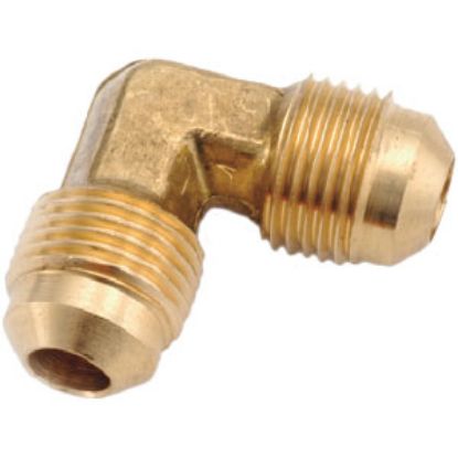 Picture of Anderson Metal LF 7505 Series 1/2" OD Tube 45 Deg SAE Flare Brass Fresh Water 90 Deg Elbow 704055-08 06-1298                 