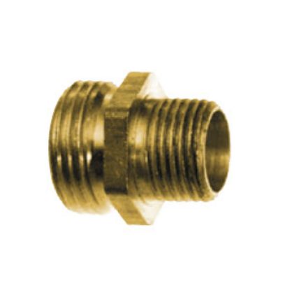 Picture of Anderson Metal LF 777GH Series 3/4" MGHT x 3/8" MPT Brass Fresh Water Straight Fitting 707478-1206 06-1320                   