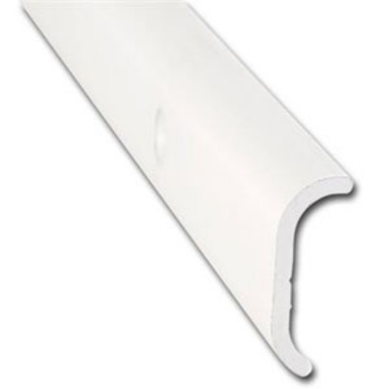 Picture of AP Products  1"W x 1/3"T x 16'L Polar White Aluminum Short Leg Trim 021-86001-16 20-6986                                     