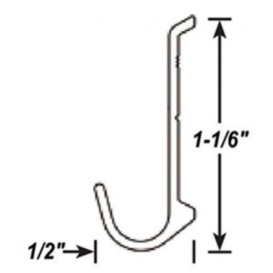 Picture of AP Products  1/2"W x 1-1/16"H x 16' Mill Finish Drip Rail 021-50103-16 20-6917                                               