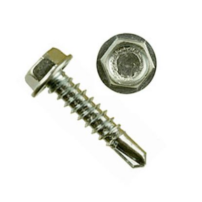 Picture of AP Products  100-Pack 10" X 1"L Unslotted Hex Washer Head Screw 012-DP100 10 X 1 20-0252                                     