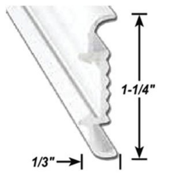 Picture of AP Products  1-1/4"W x 1/3"T x 8'L Aluminum Insert Molding Trim 021-56403-8 20-6966                                          