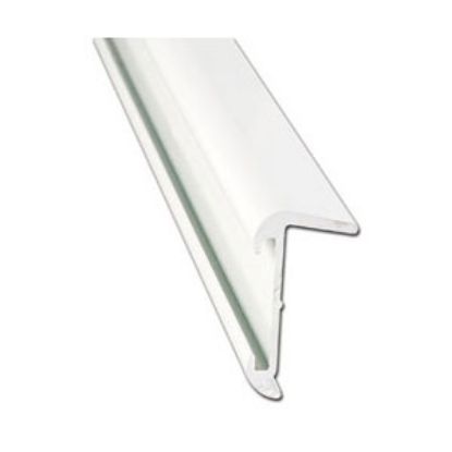 Picture of AP Products  16'L Polar White Aluminum Roof Edge Trim 021-57401-16 20-6967                                                   