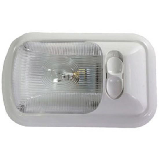 Picture of Arcon  White w/Clear Lens Single Euro Style Dome Light 18122 18-0782                                                         