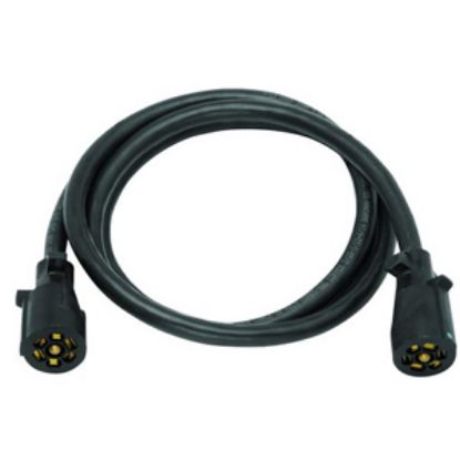 Picture of Bargman  7-Way Molded Trailer Wiring Connector Adapter w/6' Cable 50-67-901 19-0898                                          