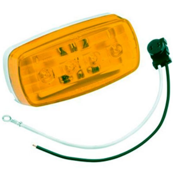 Picture of Bargman 58 Series Amber 4"x2"x1" LED Side Marker Light 47-58-032 18-0097                                                     