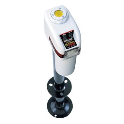 Picture of Barker Super Hi-Power White 3500 Lb A-Frame Electric Tongue Trailer Jack 27452 15-0161                                       