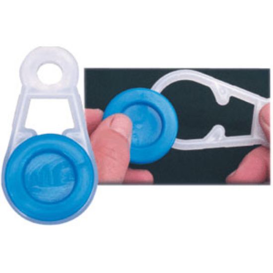 Picture of Camco  4-Pack Blue & White Plastic Fabric Grommet 45461 03-1407                                                              