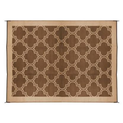 Picture of Camco  6' x 9'  Brown/ Tan Camping Mat 42877 01-0747                                                                         