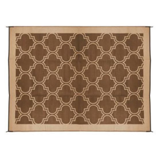 Picture of Camco  6' x 9'  Brown/ Tan Camping Mat 42877 01-0747                                                                         