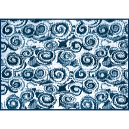 Picture of Camco  8' x 16' Blue Swirl Reversible Camping Mat 42841 01-2951                                                              