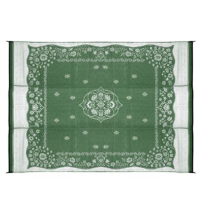 Picture of Camco  9' x 12' Green Oriental Reversible Camping Mat 42850 01-2960                                                          