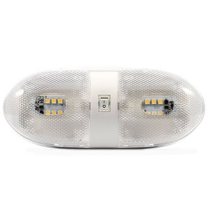 Picture of Camco  Clear Lens Double LED Dome Light 41321 18-1054                                                                        