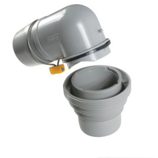 Picture of Camco Easy Slip (TM) 4-IN-1 Connector w/Elbow Sewer Hose Connector 39144 11-0261                                             