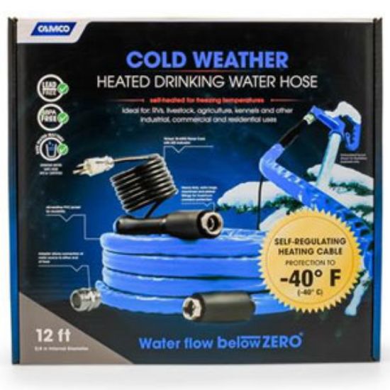 Picture of Camco TastePURE (TM) Heated 5/8"x12' Fresh Water Hose 22920 10-1959                                                          