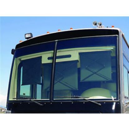 Picture of Carefree Power SmartVisor (TM) 12V Power 54"X36" Black Vinyl Left Side Control Windshield Shade YS054QA36L-RP 01-2907        