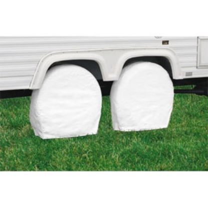 Picture of Classic Accessories  2-Pack White 36" to 39" Diam Single Tire Cover 76280 01-3842                                            