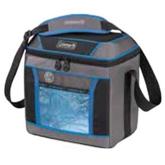 Picture of Coleman Outdoor  Blue 9.06"W x 6.3"D x 10.24"H Soft Beverage Cooler w/Coleman Logo 2000025482 03-2130                        