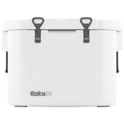 Picture of Coleman Outdoor ESKY (R) White 55 Qt 27.4"W x 19.6"D x 19.6"H Hard Beverage Cooler w/Coleman Logo 3000002623 03-9947         