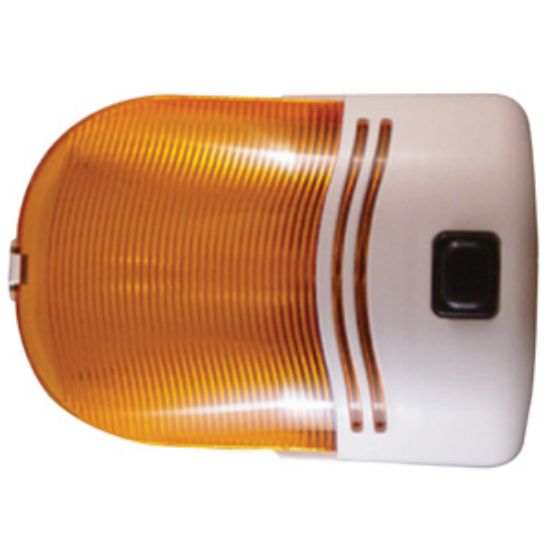 Picture of Command  White w/Amber Lens Porch Light w/Switch 007-30SAP 18-0640                                                           