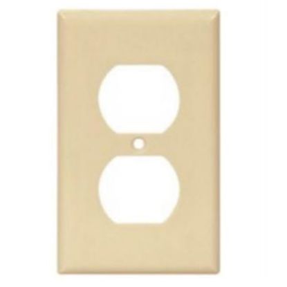 Picture of Cooper Wire Arrow Hart Ivory Thermoplastic 1-Gang Receptacle Cover 2132V-BOX 19-3812                                         