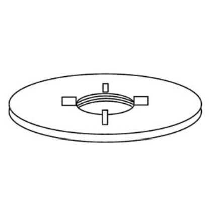 Picture of Custom Roto Molding  Polyethylene 1/2" FPT Flush Threaded Spin Holding Tank Fitting 83 11-0966                               