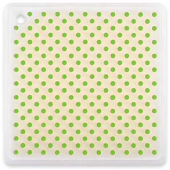 Picture of Dexas  Green Heat Resistant Silicone Plain Board Trivet w/ Raised Nibs GPN22383 03-1152                                      