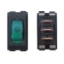 Picture of Diamond Group  1-Piece Black w/Green Light SPST Rocker Switch DG138VP 19-2061                                                