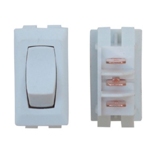 Picture of Diamond Group  1-Piece White SPST Rocker Switch DG41UVP 19-2070                                                              