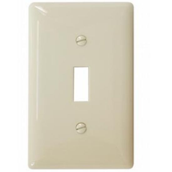 Picture of Diamond Group  Ivory Single Toggle Opening Switch Plate Cover DG34VVP 19-0454                                                