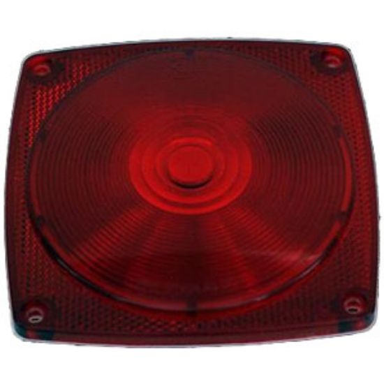 Picture of Diamond Group  Red Screw Mount Trailer Light Lens WP-V-1021L 71-2576                                                         