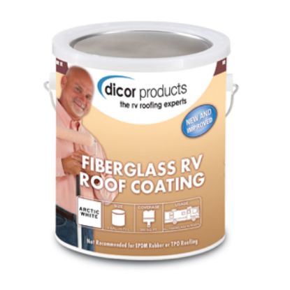 Picture of Dicor  1 Gal Can White Roof Coating For RV Roof RP-FRC-1 13-1175                                                             