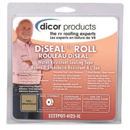 Picture of Dicor  Tan 4" x 12-1/2' Roof Repair Tape 522TPOT-4125-1C 13-1849                                                             