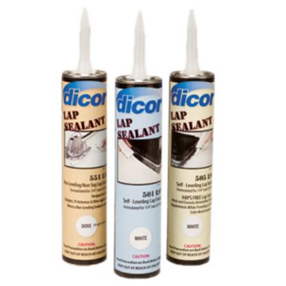 Picture of Dicor  White 10.3 Oz Self-Leveling HAP Free Roof Sealant 505LSW-1 13-1320                                                    