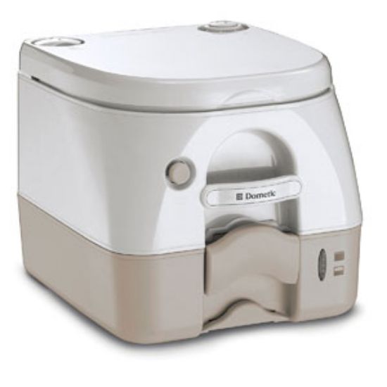 Picture of Dometic 972 Model 2.6 Gal Tan Portable Toilet 301097202 12-0020