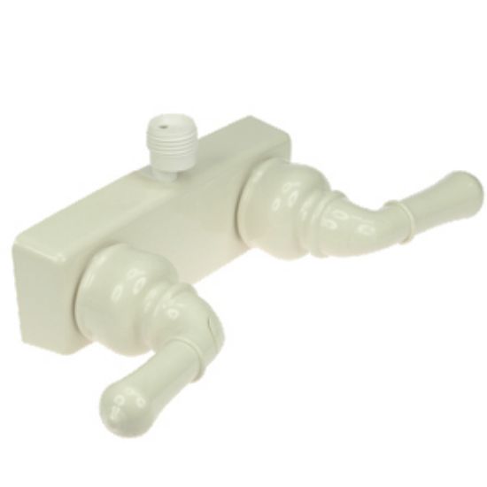 Picture of Dura Faucet Classical Series 4" Parchment Plastic Shower Valve w/Classical Handles DF-SA100C-BQ 10-0826                      