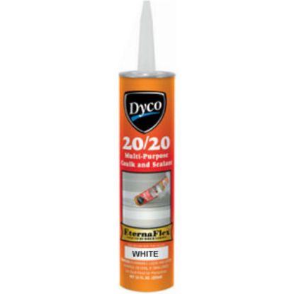 Picture of Dyco Paints Caulk (TM) White 11 Fl Oz Rubber Co-Polymer Caulk DYC2020W/T20 13-0648                                           