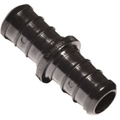 Picture of EcoPoly Fittings  1/2" PEX Crimp Black Plastic Fresh Water Straight Fitting 29840 69-5047                                    