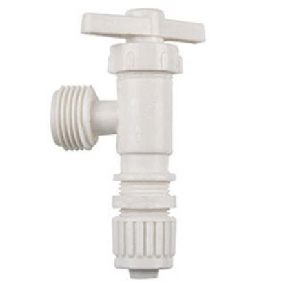 Picture of Flair-It  1/2" MPT x 1/2" PEX Plastic Angle Stop Valve 16887 72-0811                                                         