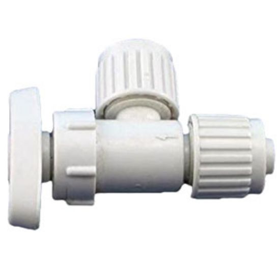 Picture of Flair-It  1/2" PEX x 1/2" PEX Plastic Angle Stop Valve 16885 72-0810                                                         