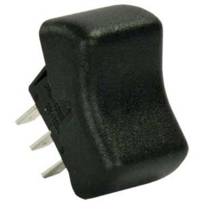 Picture of JR Products  Black 125-250V/ 16A SPDT Rocker Switch 13095 19-2101                                                            