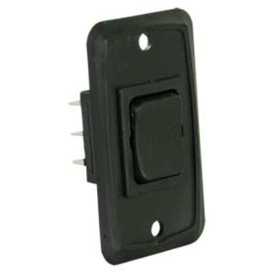 Picture of JR Products  Black 12V DPDT Rocker Switch 12825 19-1881                                                                      