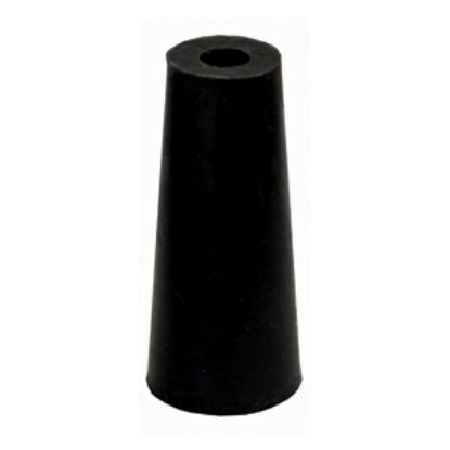 Picture of JR Products  Black Rubber 2-1/4"x1" Screw Mount Door Stop Bumper 10695 20-1733                                               