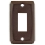 Picture of JR Products  Brown Single Opening Multi Purpose Switch Faceplate 12865 19-1888                                               