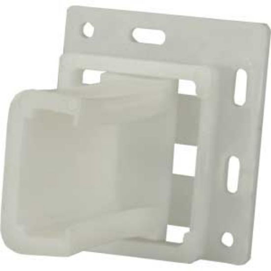 Picture of JR Products  Plastic C Shape Adjustable Drawer Slide Socket w/Screws 70735 20-1909                                           