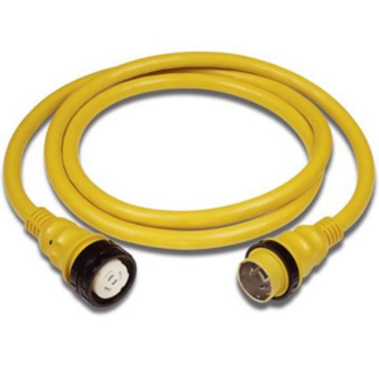 Picture of Marinco Power+Plus 25' L 50A Yellow Power Cord 6152SPPRV-25 19-0438                                                          